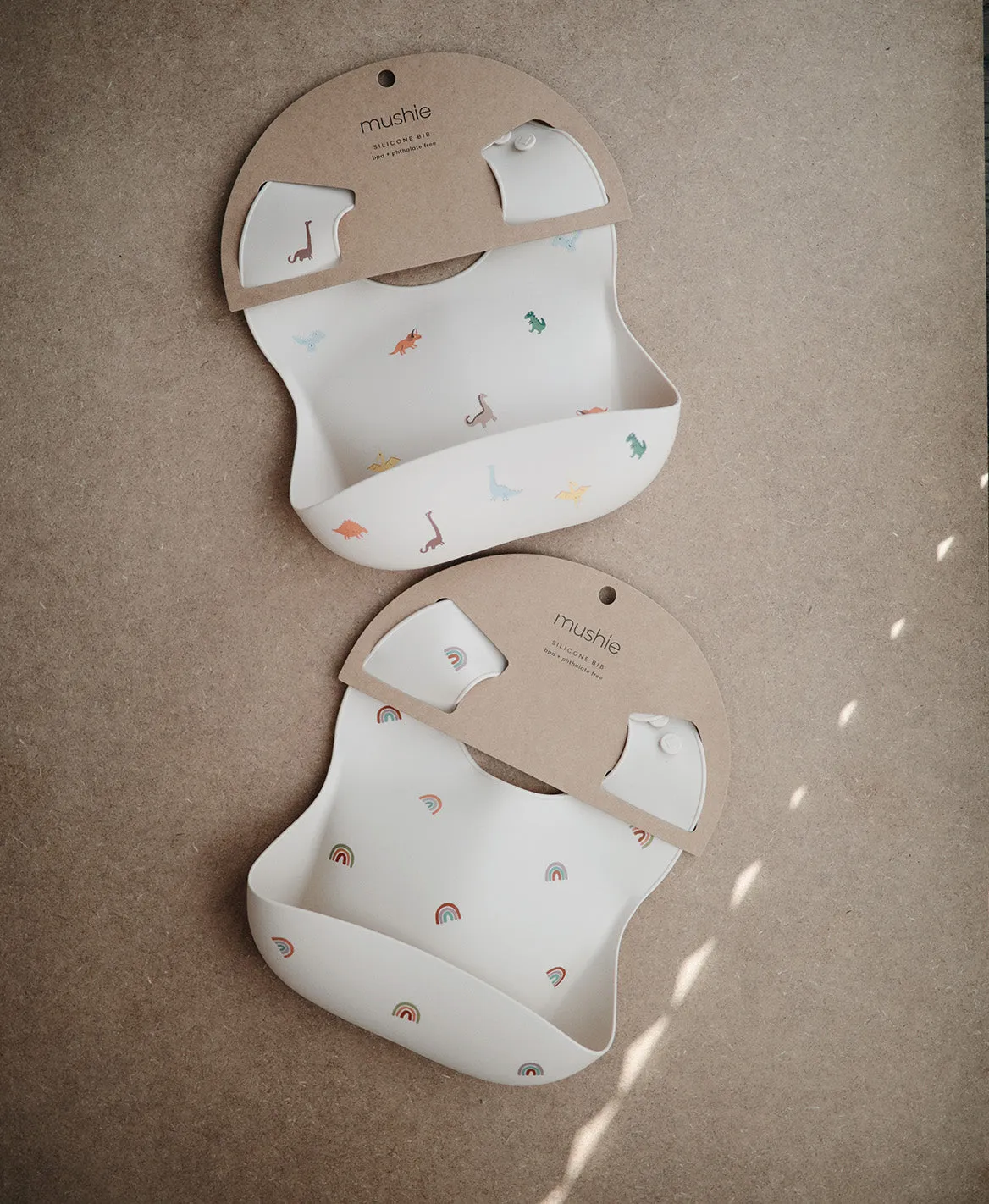 Silicone Baby Bib - Rainbows