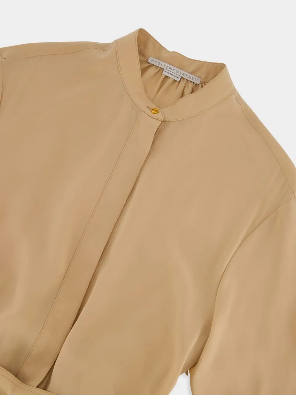 Silk Crêpe de Chine Shirt Dress