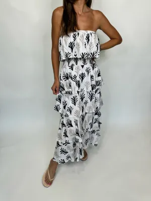 Skemo Seaweed Tier Dress Black
