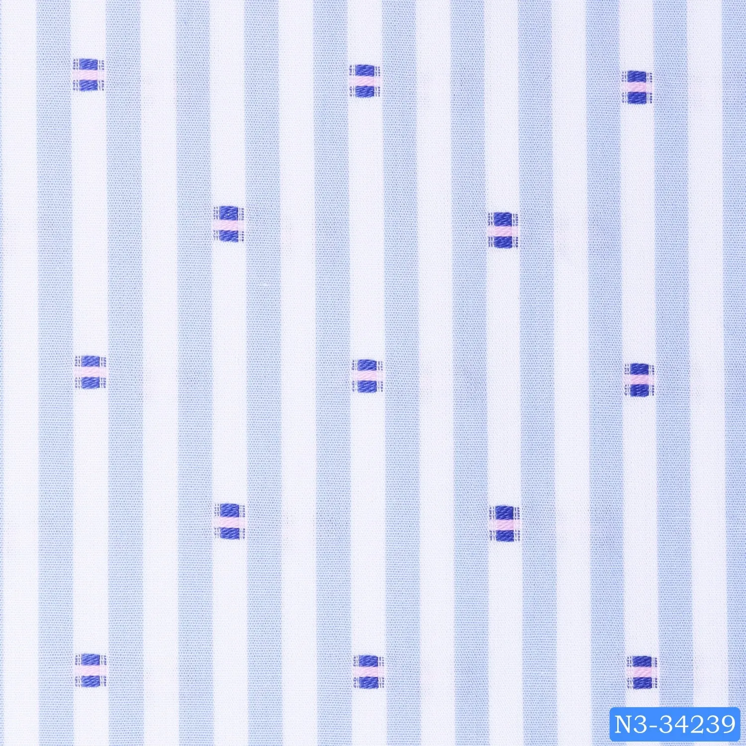 Sky Blue Stripe Print Shirt