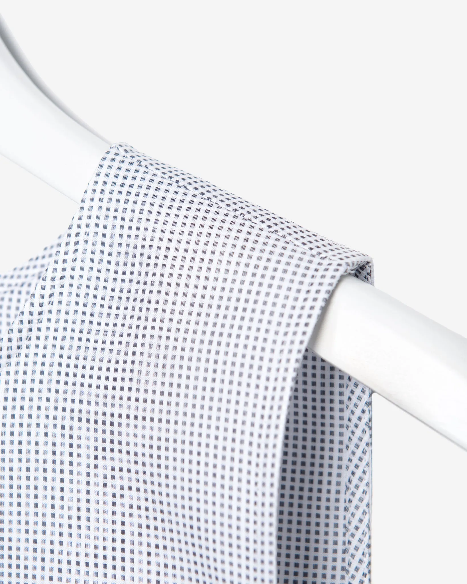 Sleeveless - Charcoal Blue Birdseye Check
