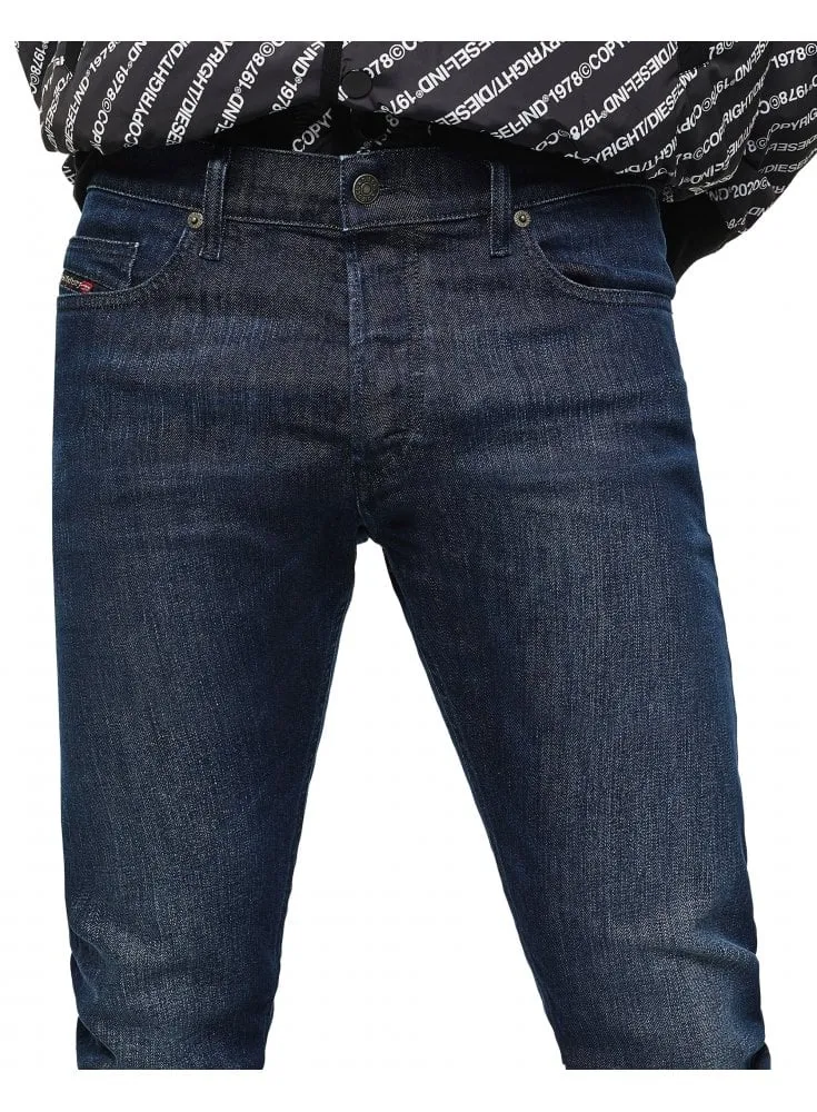 Slim Fit Tapered Jeans with Button Fly – Ethan
