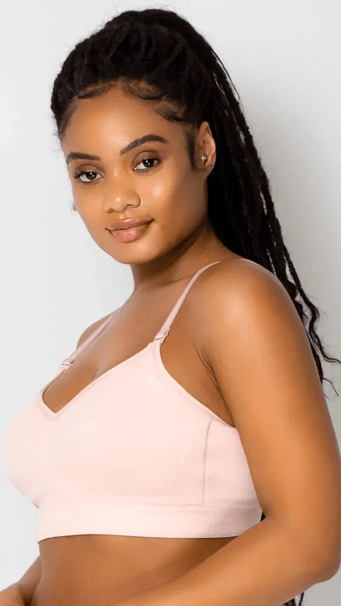 Smooth Seamless Comfort Wireless Bra- Blushing Rose
