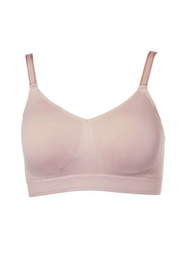Smooth Seamless Comfort Wireless Bra- Blushing Rose
