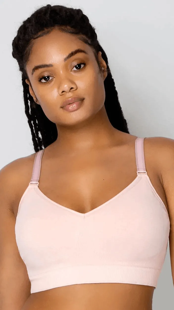 Smooth Seamless Comfort Wireless Bra- Blushing Rose