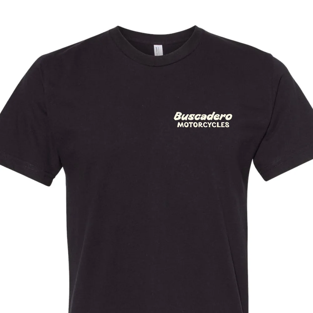 'Snake on Wheels' Black Short Sleeve T shirt
