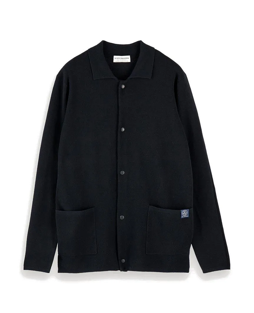 Snap Button Cardigan Midnight
