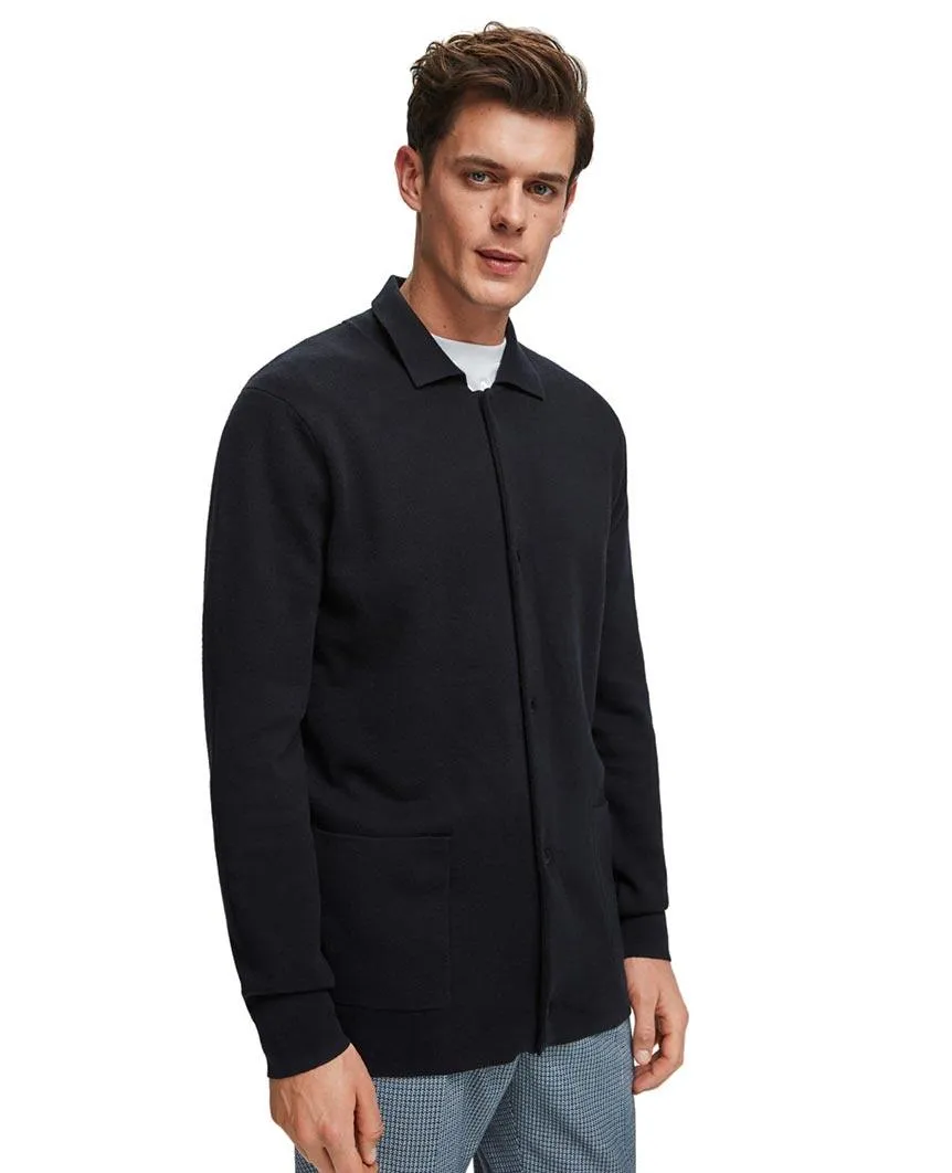 Snap Button Cardigan Midnight