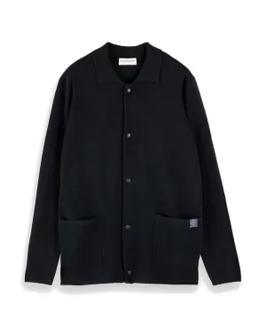 Snap Button Cardigan Midnight