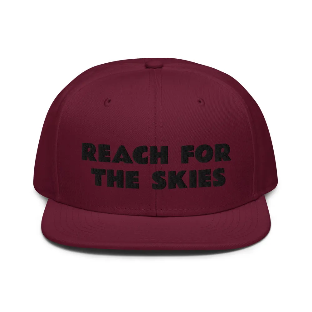 Snapback Hat "1052-0131 Reach For The Skies (Black Logo)"