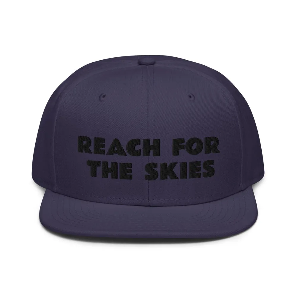Snapback Hat "1052-0131 Reach For The Skies (Black Logo)"