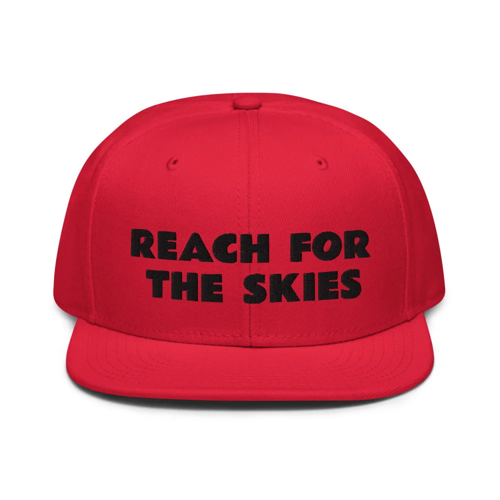 Snapback Hat "1052-0131 Reach For The Skies (Black Logo)"