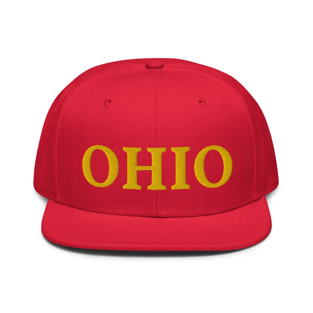 Snapback Hat "1053-0071 Ohio (Yellow Logo)"