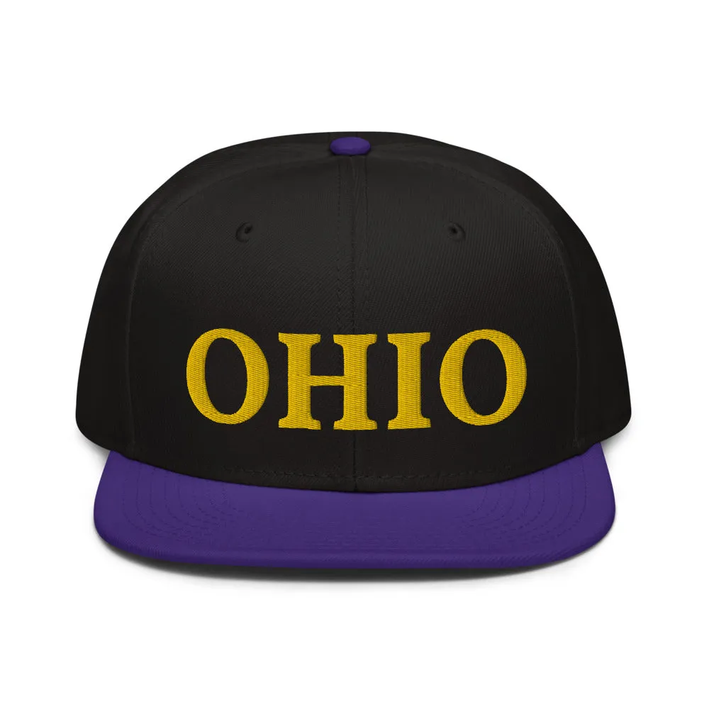 Snapback Hat "1053-0071 Ohio (Yellow Logo)"