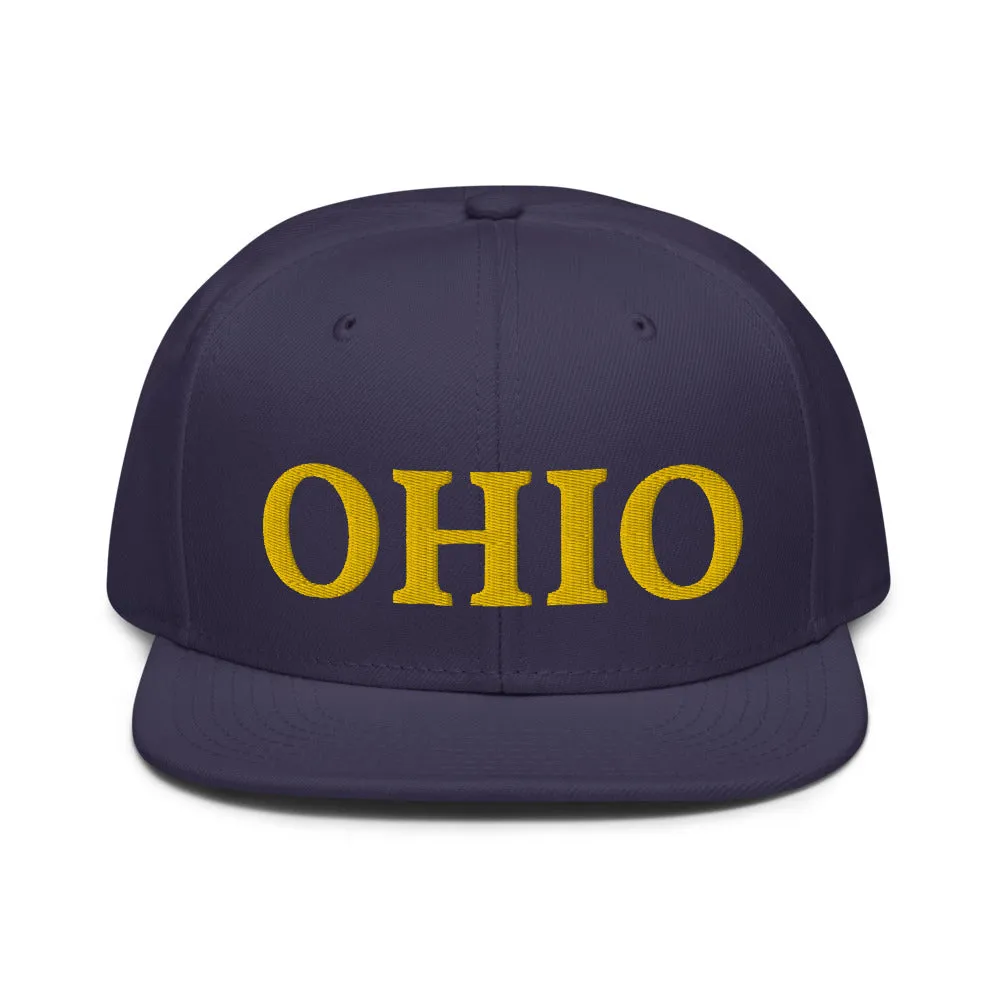 Snapback Hat "1053-0071 Ohio (Yellow Logo)"