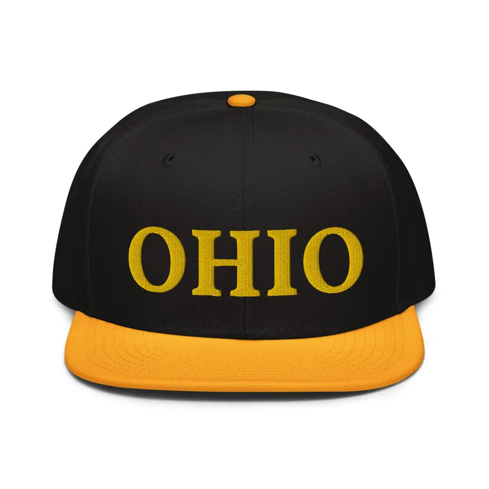 Snapback Hat "1053-0071 Ohio (Yellow Logo)"