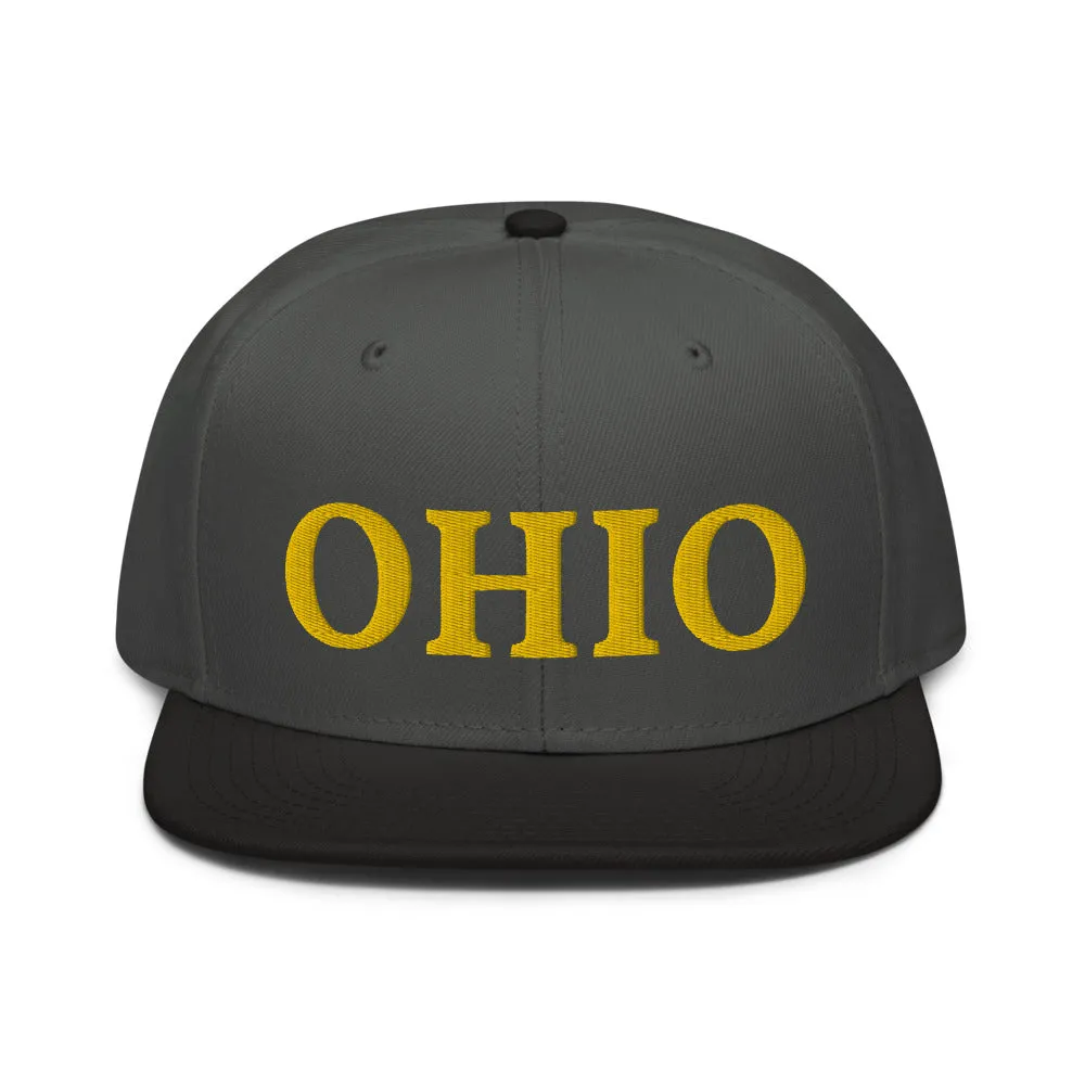 Snapback Hat "1053-0071 Ohio (Yellow Logo)"