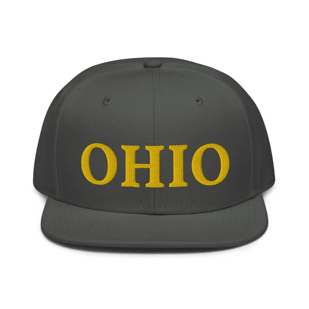 Snapback Hat "1053-0071 Ohio (Yellow Logo)"