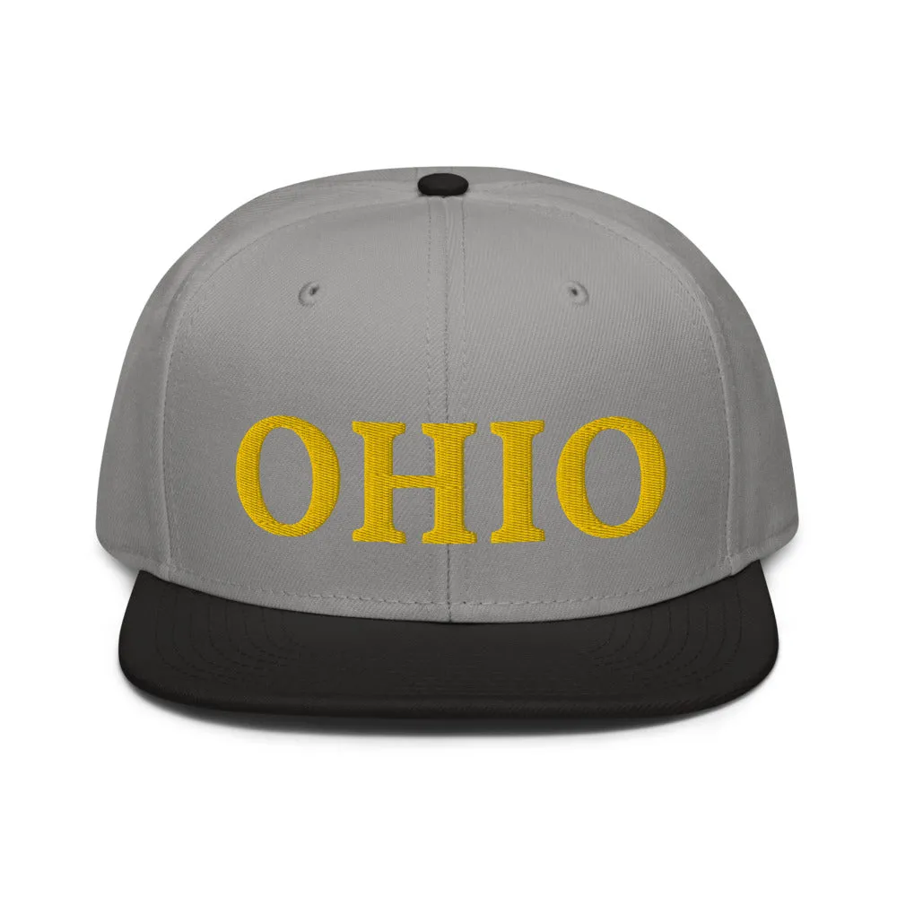 Snapback Hat "1053-0071 Ohio (Yellow Logo)"