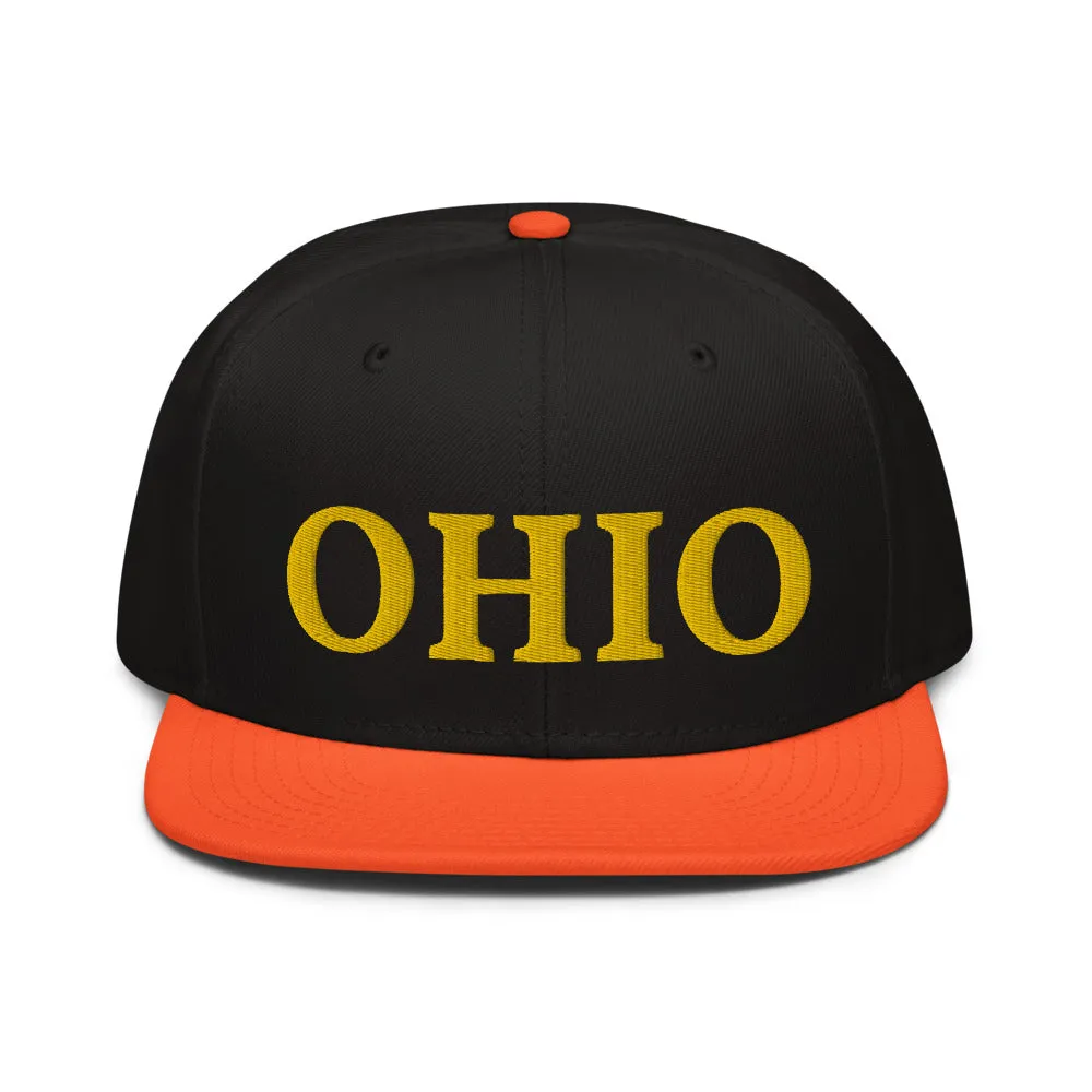 Snapback Hat "1053-0071 Ohio (Yellow Logo)"