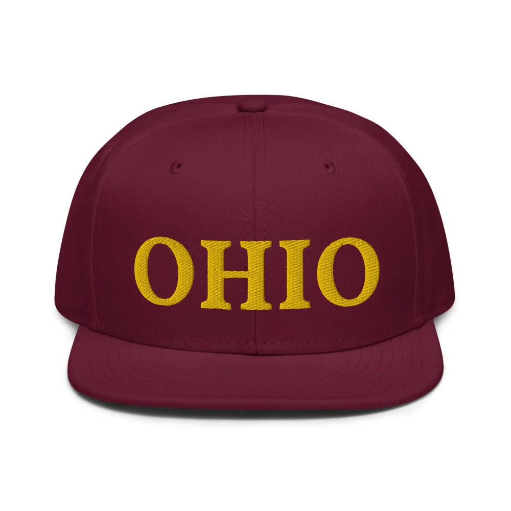Snapback Hat "1053-0071 Ohio (Yellow Logo)"