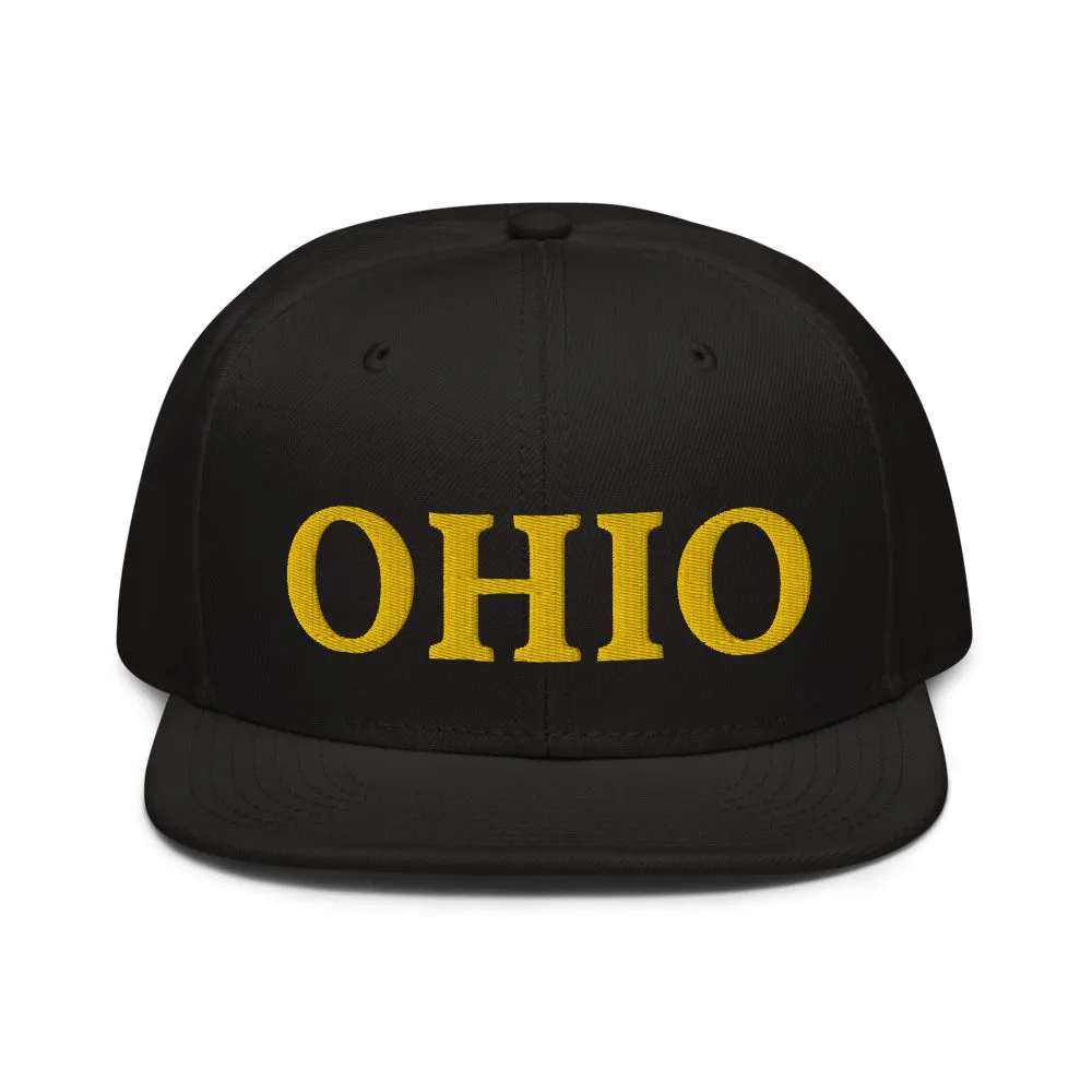 Snapback Hat "1053-0071 Ohio (Yellow Logo)"
