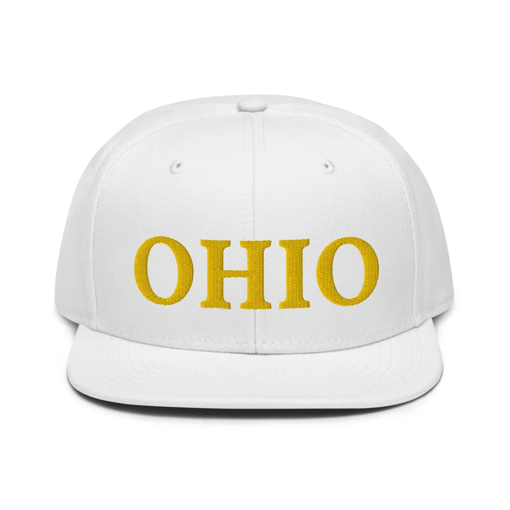 Snapback Hat "1053-0071 Ohio (Yellow Logo)"