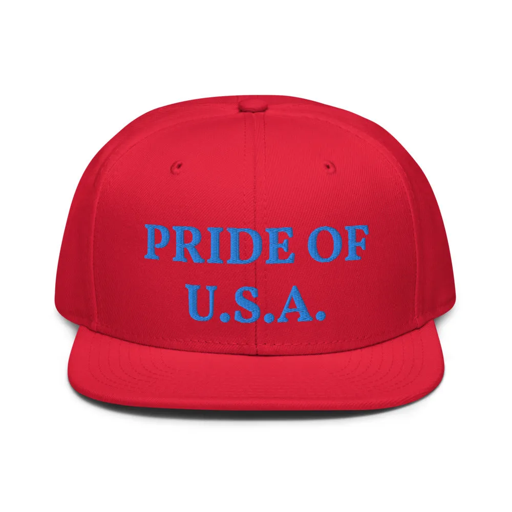 Snapback Hat "1054-0031 U.S.A. (Blue Logo)"