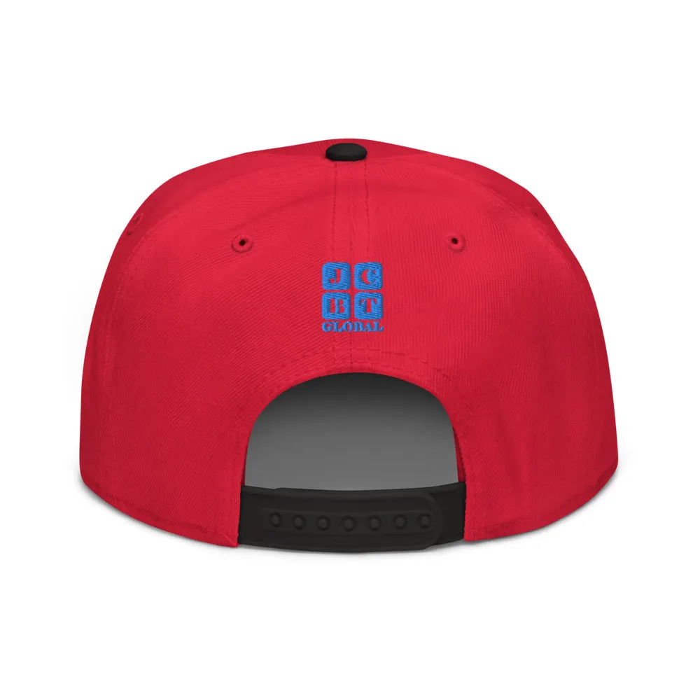 Snapback Hat "1054-0031 U.S.A. (Blue Logo)"