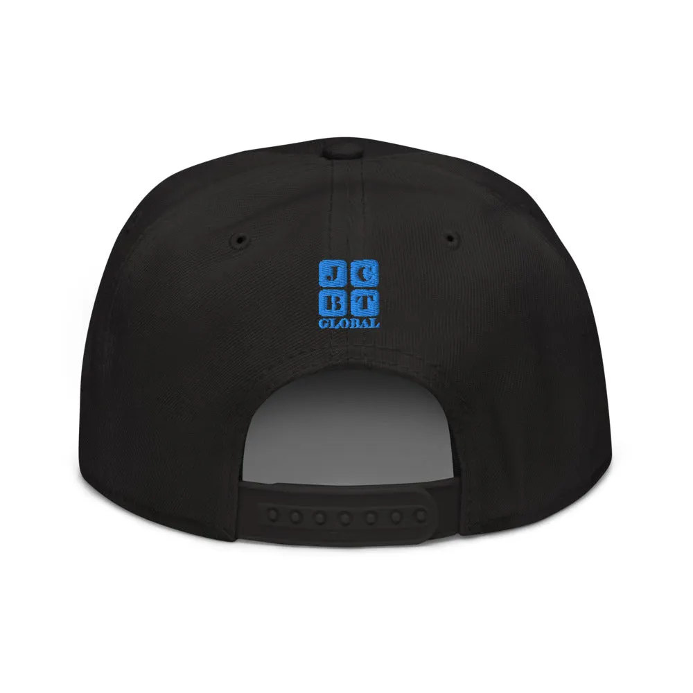 Snapback Hat "1054-0031 U.S.A. (Blue Logo)"