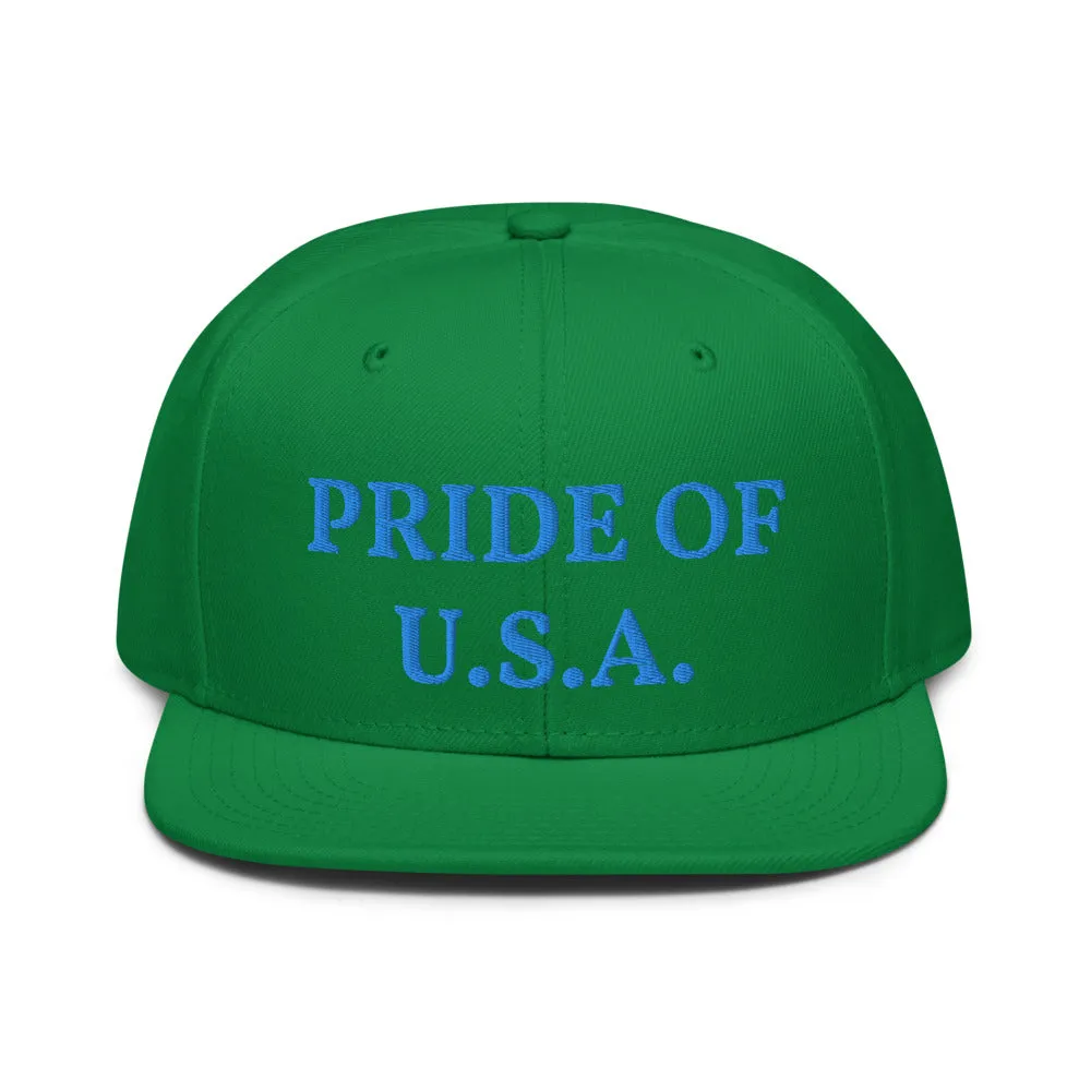 Snapback Hat "1054-0031 U.S.A. (Blue Logo)"