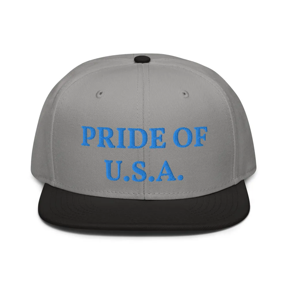 Snapback Hat "1054-0031 U.S.A. (Blue Logo)"