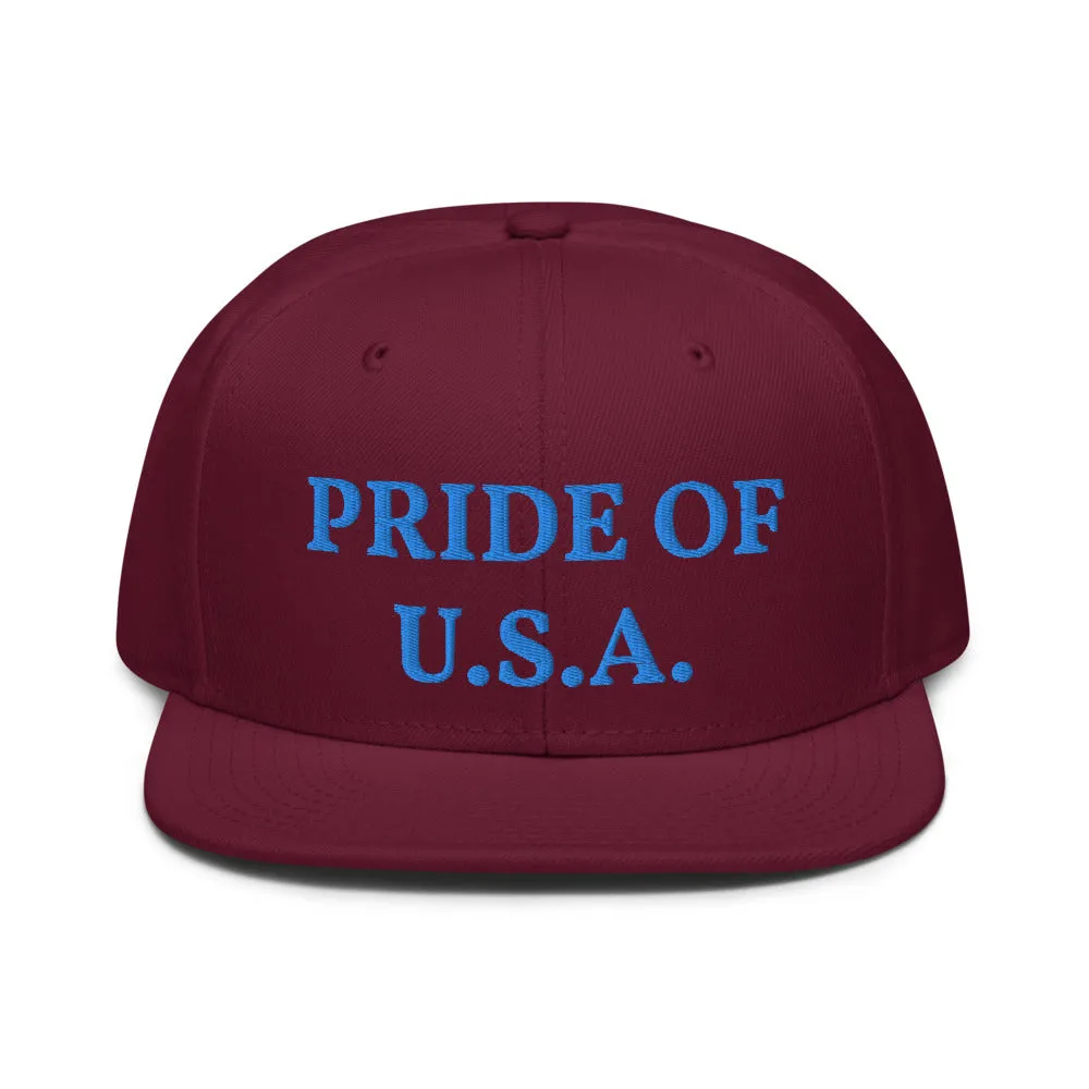 Snapback Hat "1054-0031 U.S.A. (Blue Logo)"