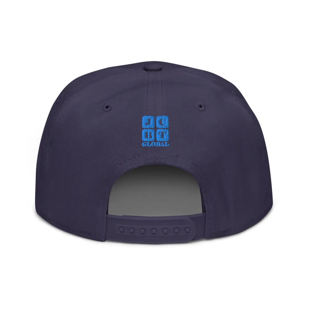 Snapback Hat "1054-0031 U.S.A. (Blue Logo)"