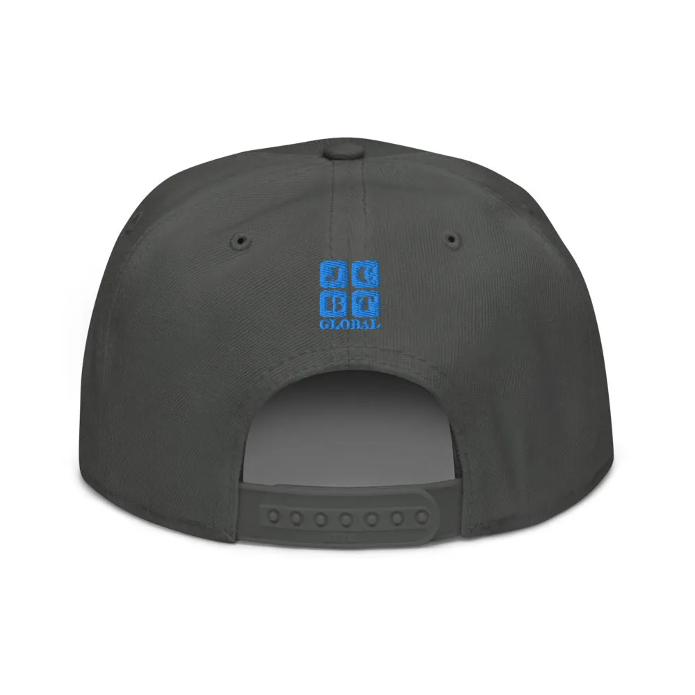 Snapback Hat "1054-0031 U.S.A. (Blue Logo)"