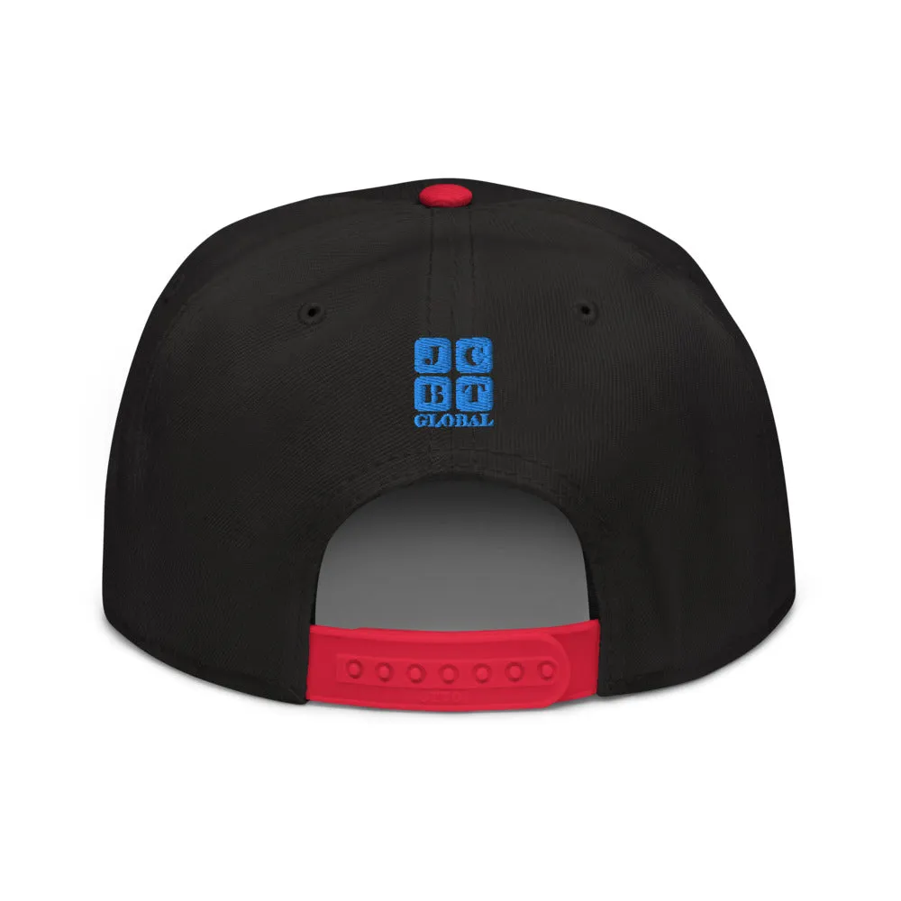 Snapback Hat "1054-0031 U.S.A. (Blue Logo)"