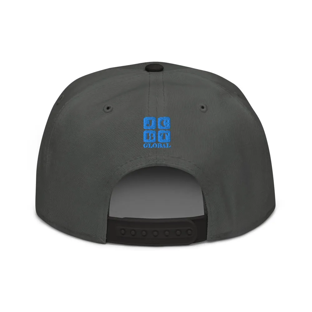 Snapback Hat "1054-0031 U.S.A. (Blue Logo)"