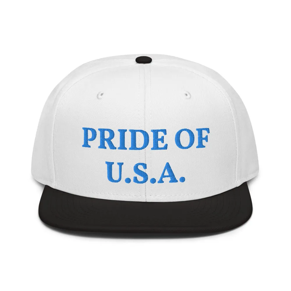 Snapback Hat "1054-0031 U.S.A. (Blue Logo)"