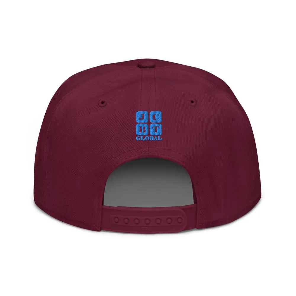 Snapback Hat "1054-0031 U.S.A. (Blue Logo)"