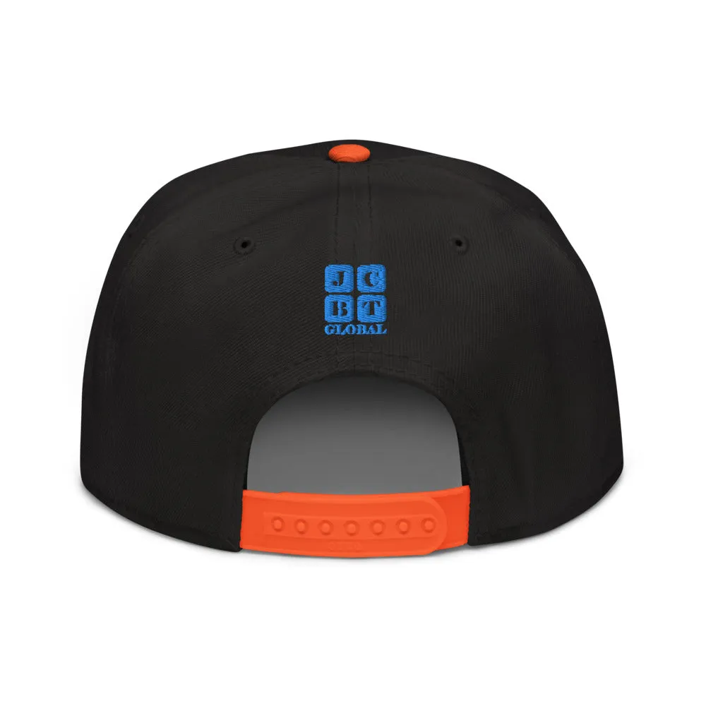 Snapback Hat "1054-0031 U.S.A. (Blue Logo)"
