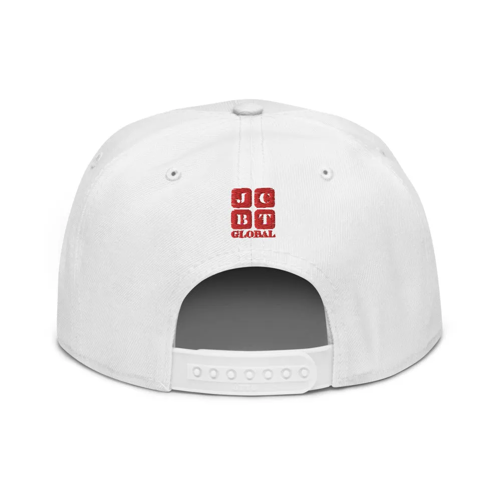 Snapback Hat "2051-0041 Born To Play Ice Skate (Red Logo)"