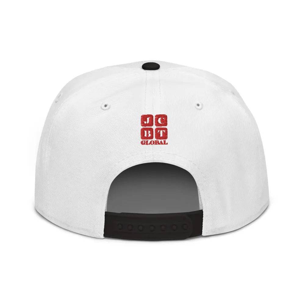 Snapback Hat "2051-0041 Born To Play Ice Skate (Red Logo)"