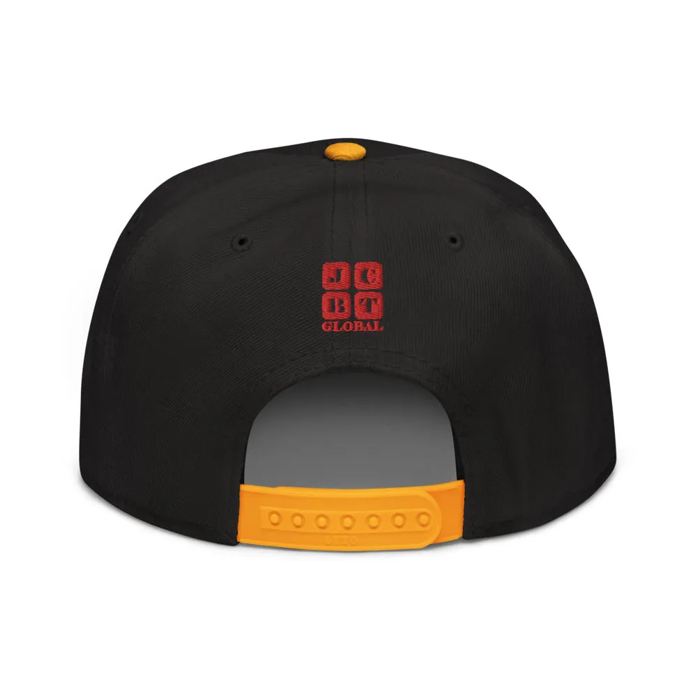 Snapback Hat "2051-0041 Born To Play Ice Skate (Red Logo)"