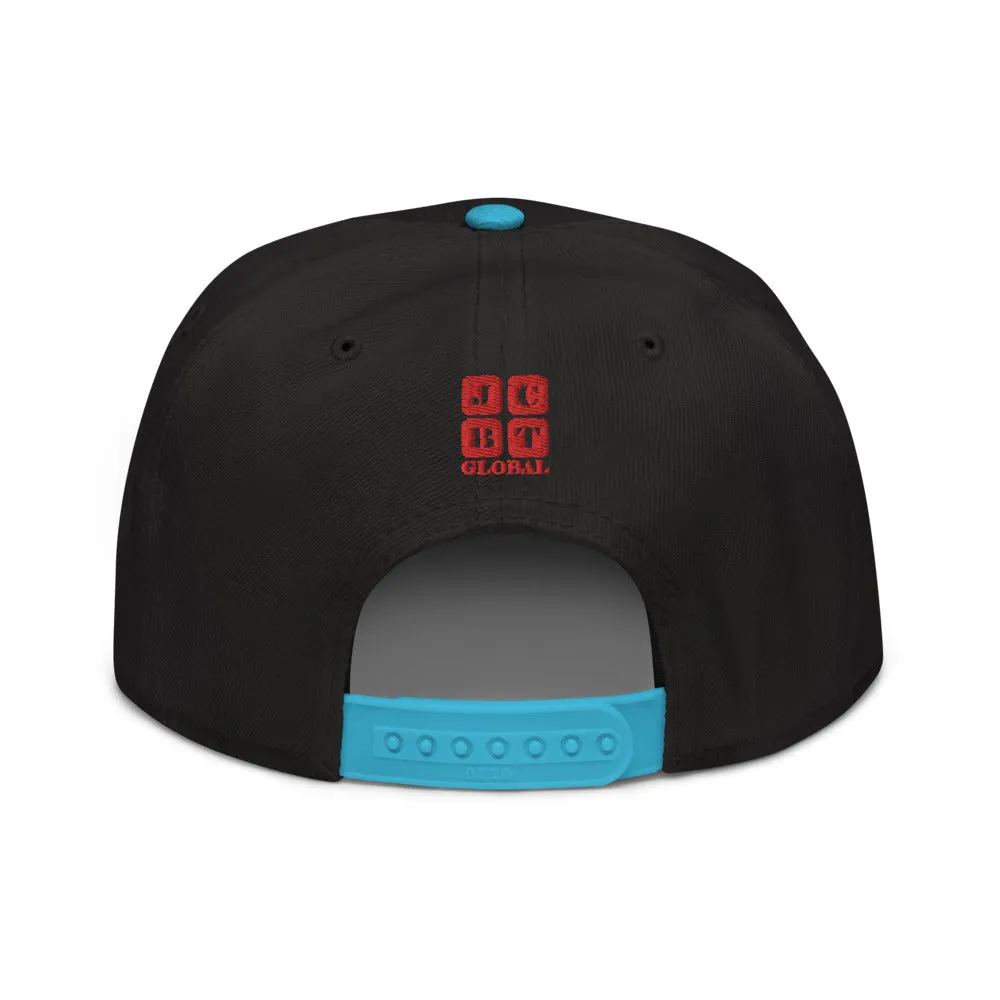 Snapback Hat "2051-0041 Born To Play Ice Skate (Red Logo)"