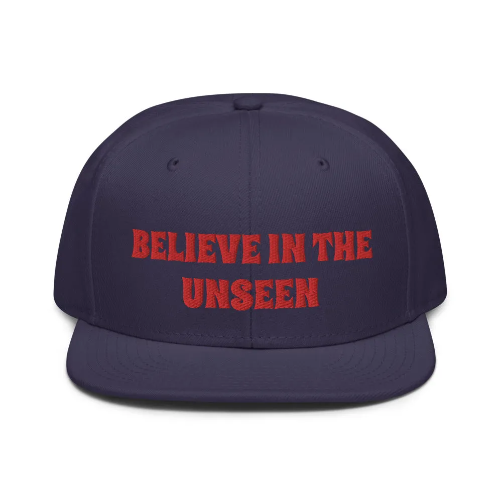Snapback Hat "2052-0101 Believe In The Unseen (Red Logo)"
