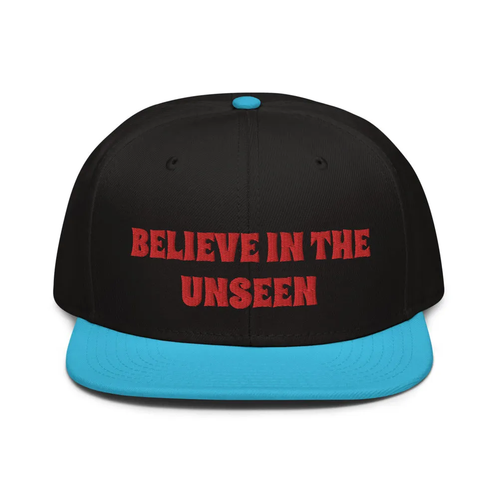 Snapback Hat "2052-0101 Believe In The Unseen (Red Logo)"