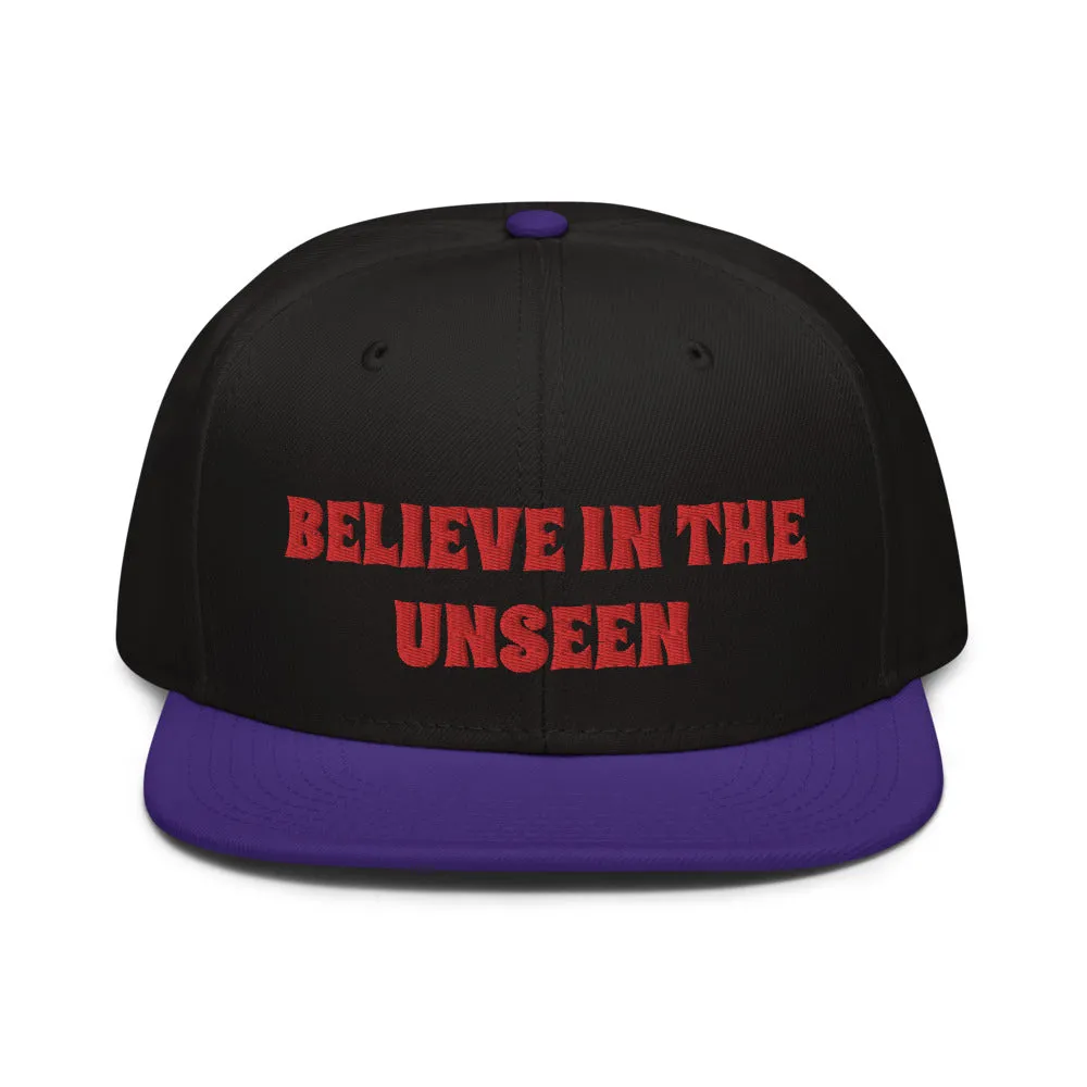 Snapback Hat "2052-0101 Believe In The Unseen (Red Logo)"