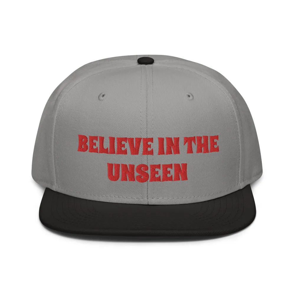 Snapback Hat "2052-0101 Believe In The Unseen (Red Logo)"