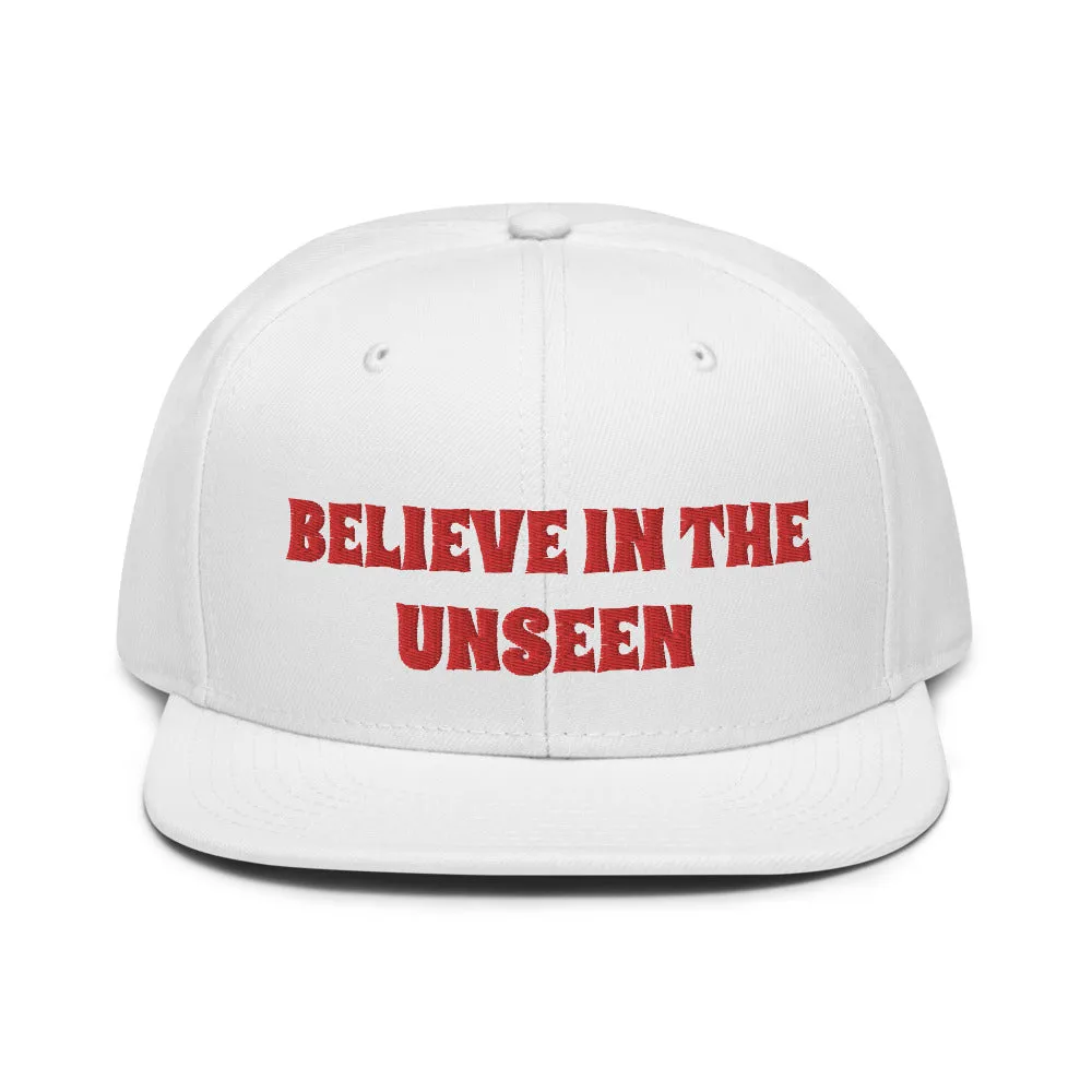 Snapback Hat "2052-0101 Believe In The Unseen (Red Logo)"