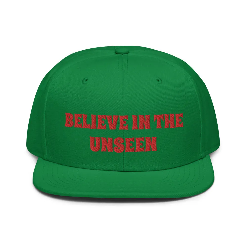 Snapback Hat "2052-0101 Believe In The Unseen (Red Logo)"
